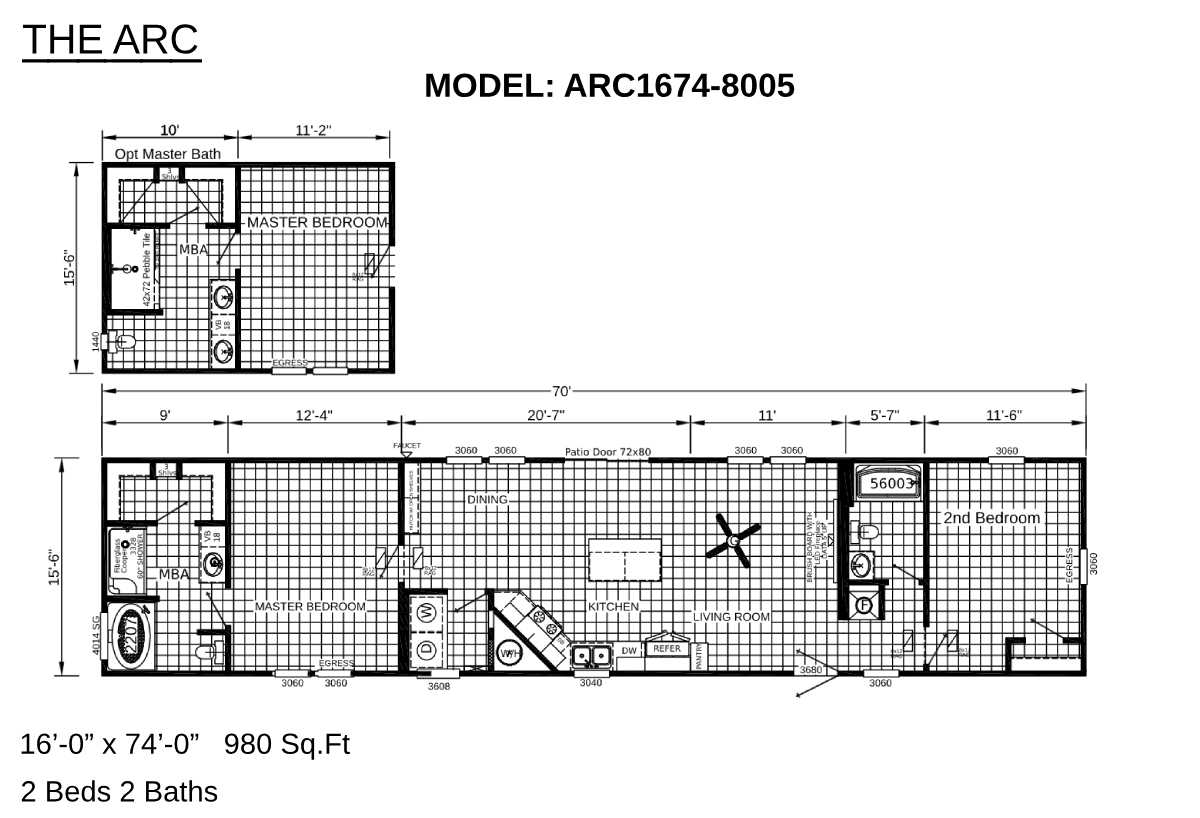 The Arc 8000 9000 ARC1674-8005 by Sunshine Homes - Marty Wright Home